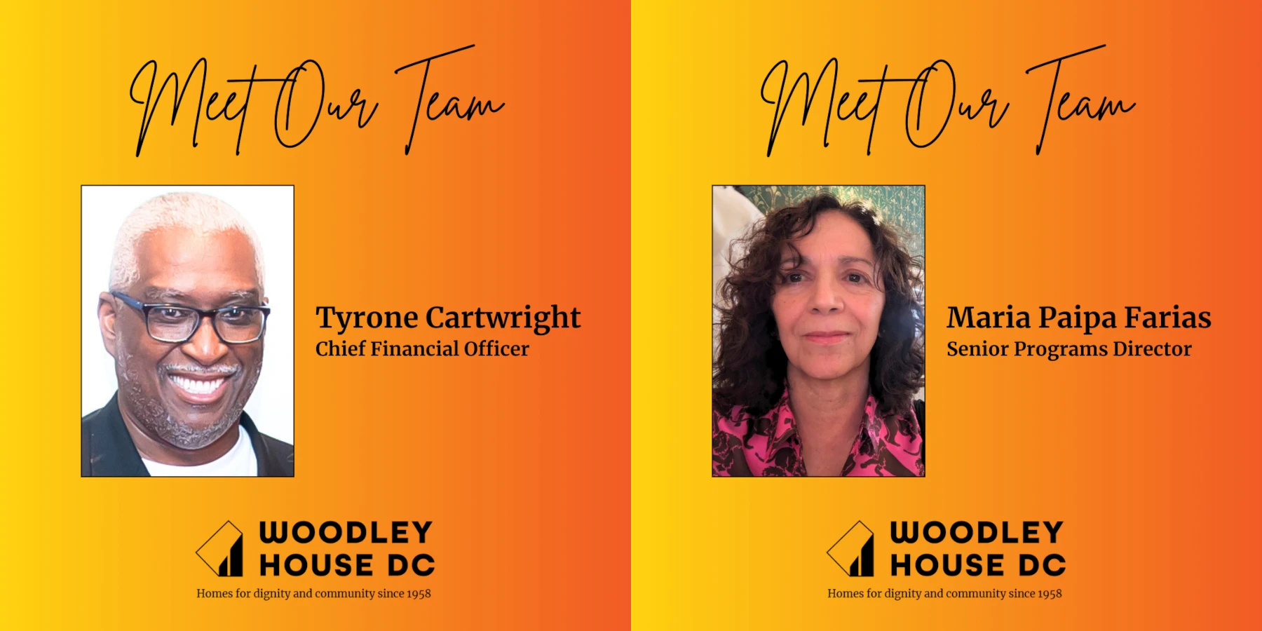Meet Our Team: Maria Paipa Farias and Tyrone Cartwright